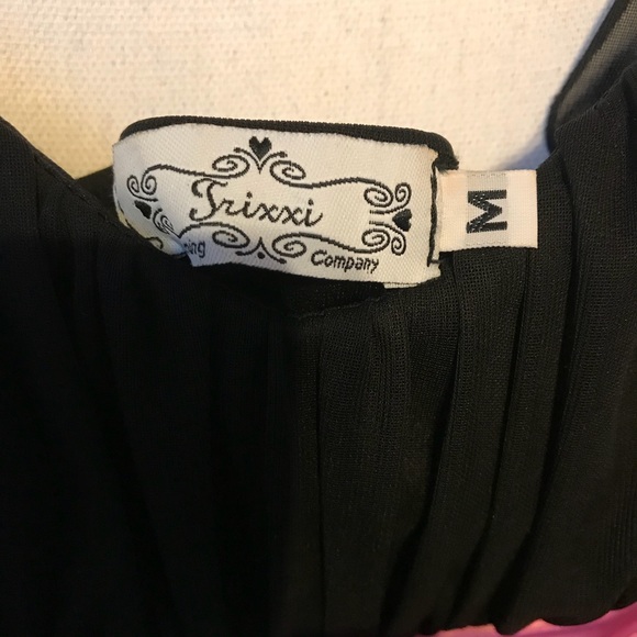 Trixxi Black and Pink Sash Formal Party Dress - Picture 5 of 5